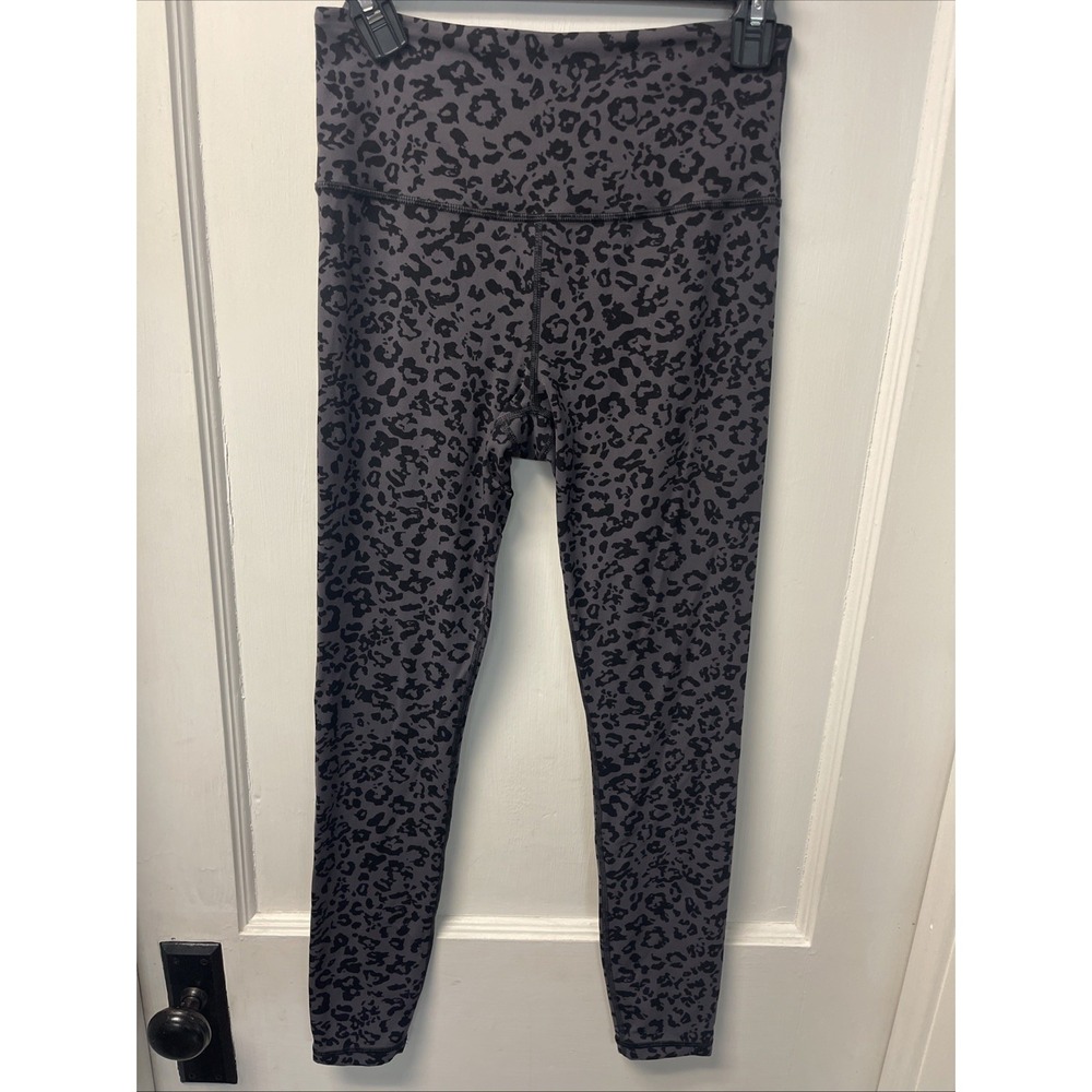 Athleta Elation Ultra High Rise Tight Black, Gray Leopard Women's Small NWOT